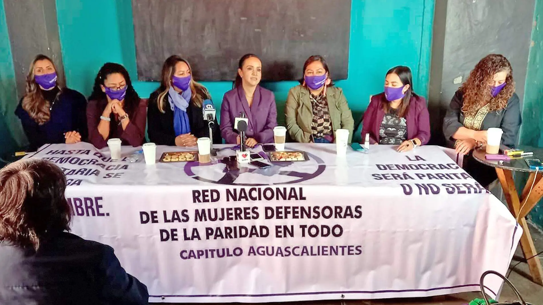 integrantes de la red nacional de mujeres defensoras de paridad